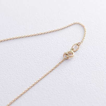 Кольє "Монетки та зірочки" в жовтому золоті кол01744 №4