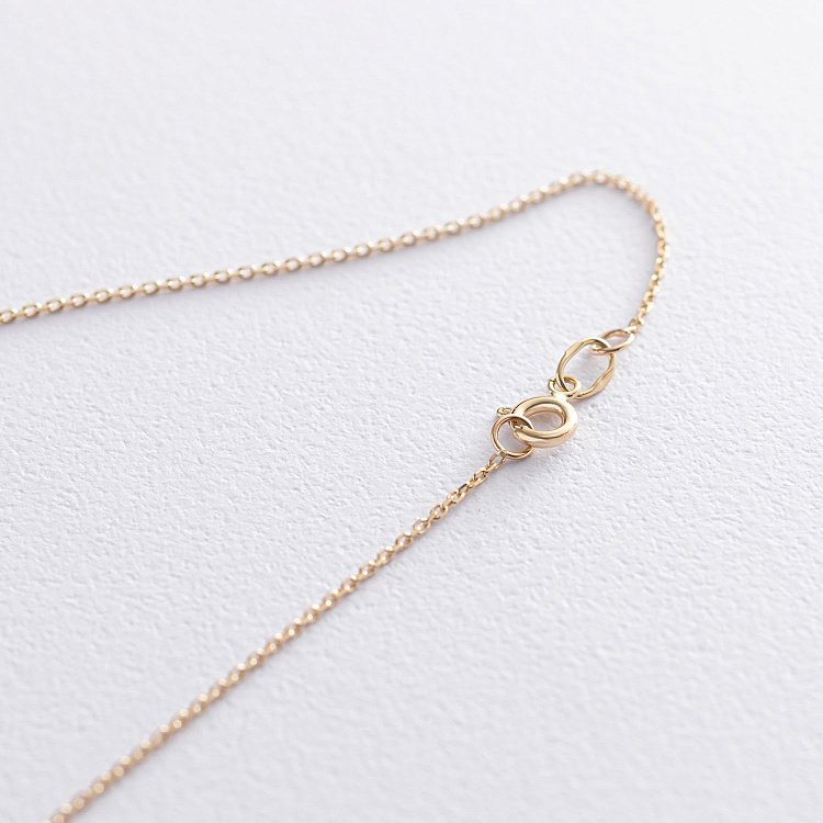 Кольє "Монетки та зірочки" в жовтому золоті кол01744 від ювелірного магазину Онікс - 3