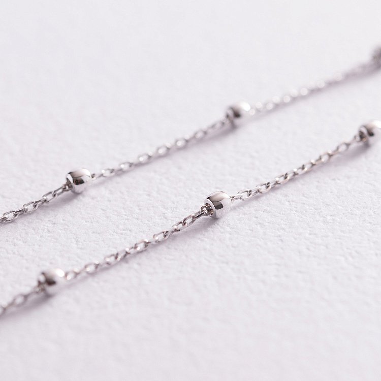 Кольє "Кульки" в білому золоті кол02015 від ювелірного магазину Онікс - 2