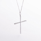 Золотое колье "Крестик" с бриллиантами колб0189va от ювелирного магазина Оникс - 1