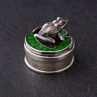 Серебряная фигура "Лягушка" ручной работы 23131 от ювелирного магазина Оникс