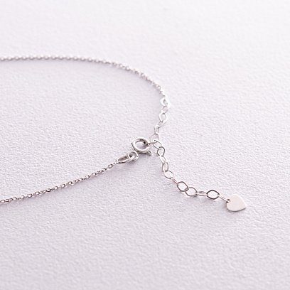 Подвійне золоте кольє "Українка" (сині та жовті фіаніти) кол02338 №5