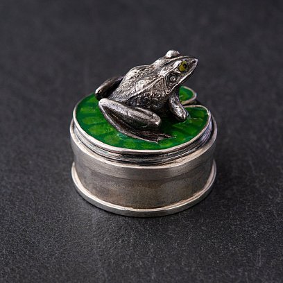 Серебряная фигура "Лягушка" ручной работы 23131