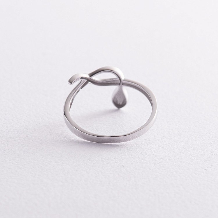 Кольцо "Змея" в белом золоте к07427 от ювелирного магазина Оникс - 6