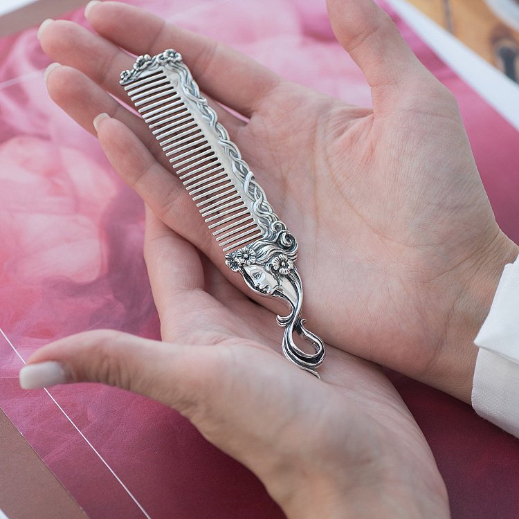 Серебряный гребешок 23006 - 1 Серебряный гребешок 23006 от ювелирного магазина Оникс - 1