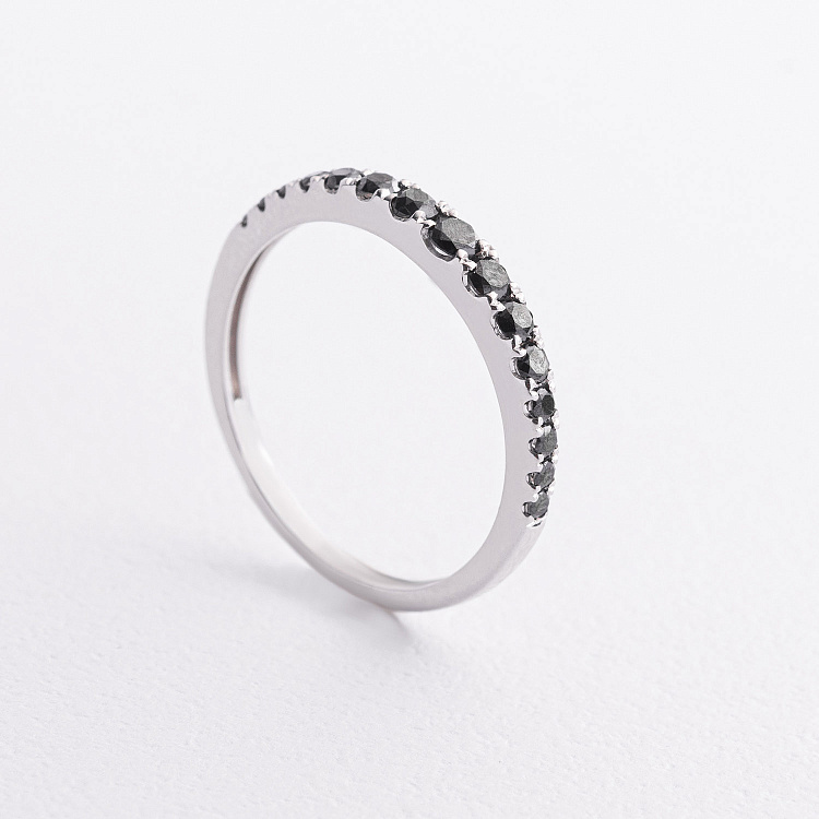 Золотое кольцо с черными бриллиантами кб0657ca от ювелирного магазина Оникс