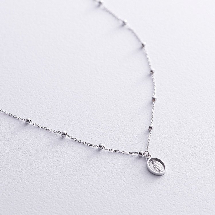 Кольє "Розарій" у білому золоті кол02218 від ювелірного магазину Онікс