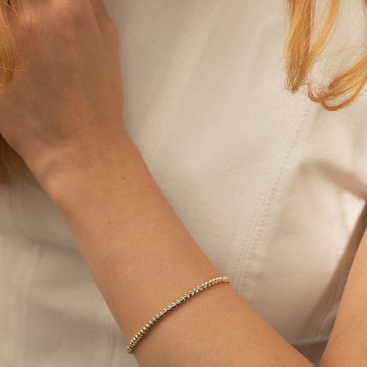 Браслет из желтого золота б04167 от ювелирного магазина Оникс - 14