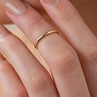 Тонкое кольцо "Минимализм" в желтом золоте обр00333 от ювелирного магазина Оникс - 19