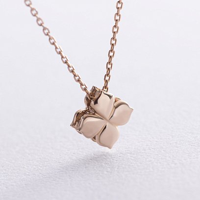 Кольє "Конюшина" в жовтому золоті 735183100