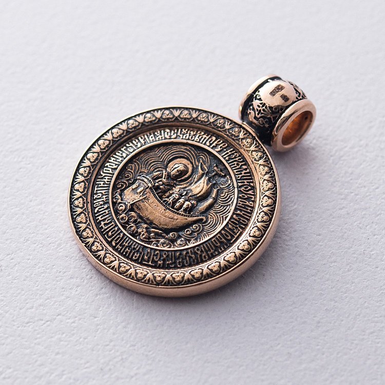 Підвіска "Св. Миколай Чудотворець Чудо про трьох корабельник" (чорніння) п01654 від ювелірного магазину Онікс - 4