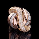 Золотое кольцо с фианитами к03918 от ювелирного магазина Оникс - 2