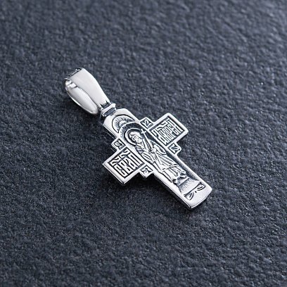 Срібний хрест "Розп'яття. Апостол Андрій Первозванний" 133081 №2