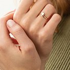 Кольцо "Сердечко" в красном золоте к07152 от ювелирного магазина Оникс - 1