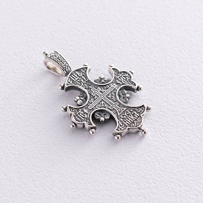 Срібний православний хрест (чорніння) 13538