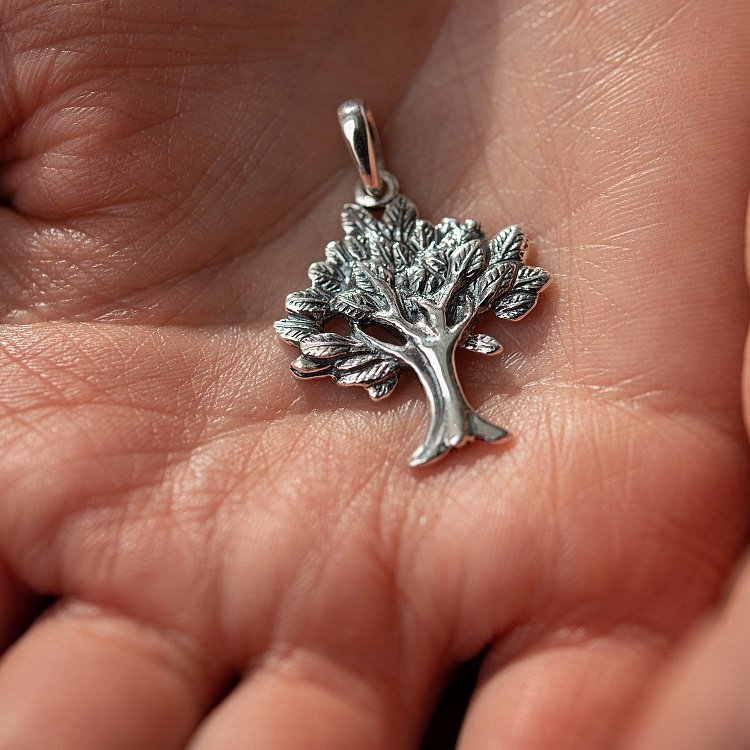 Срібна підвіска "Дерево" 131788 від ювелірного магазину Онікс - 4