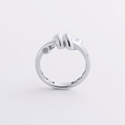 Каблучка "Brigitte" у білому золоті к08381 №2