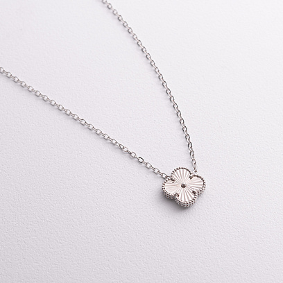 Срібне кольє "Конюшина" 181360