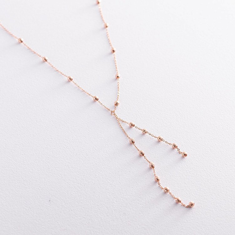 Золотое колье "Шарики" 860432 от ювелирного магазина Оникс - 1