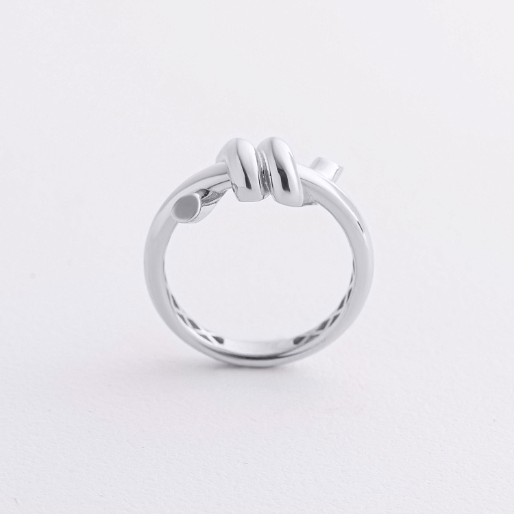 Каблучка "Brigitte" у білому золоті к08381 від ювелірного магазину Онікс - 1