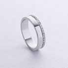 Обручальное золотое кольцо с дорожкой бриллиантов 236611121 от ювелирного магазина Оникс