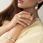 Золотое кольцо с фианитами к06211 от ювелирного магазина Оникс - 3