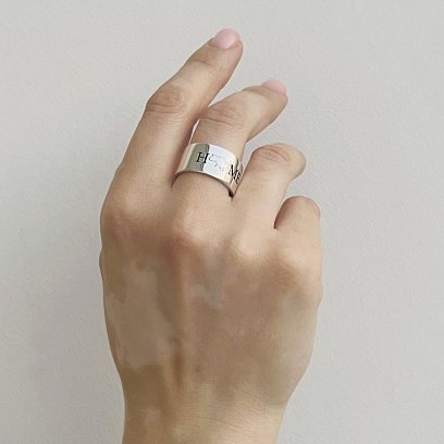 Срібна каблучка "HOME. Україна - мій дім" 112143home №2