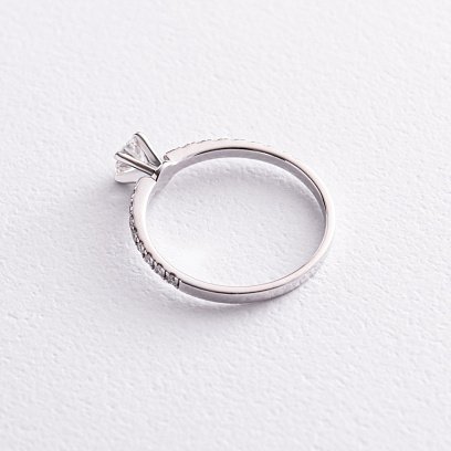 Помолвочное золотое кольцо с бриллиантами 219911121 №4