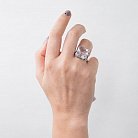 Жіноче срібний перстень з фіанітом 111058 от ювелирного магазина Оникс - 1