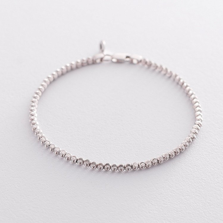 Браслет из белого золота б03845 от ювелирного магазина Оникс