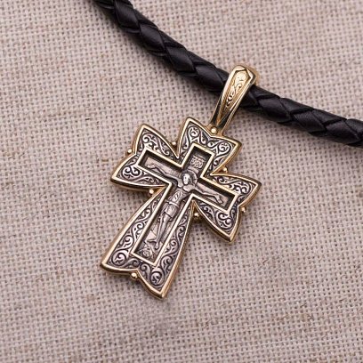 Православний хрест (чорніння, позолота) 131458 №5