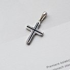 Срібний хрестик з емаллю 132642 от ювелирного магазина Оникс - 1