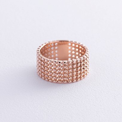 Кольцо "Рейчел" с шариками (красное золото) к07493 №3