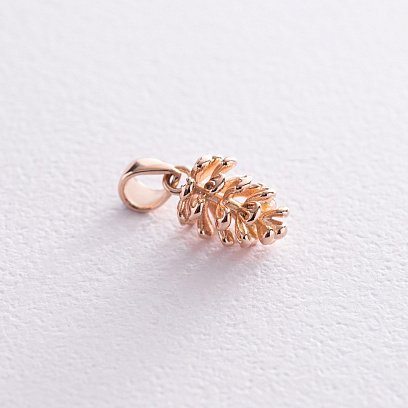 Кулон "Шишка" у червоному золоті п03772 №4