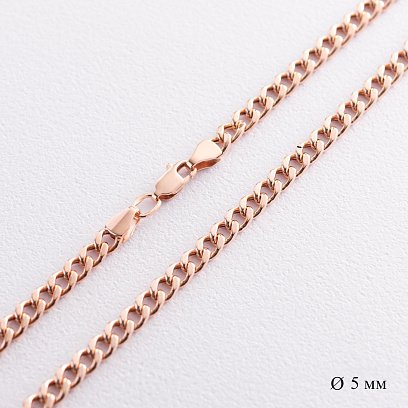 Золотая цепочка плетение панцирное (5.0 мм) ц00191-5.0