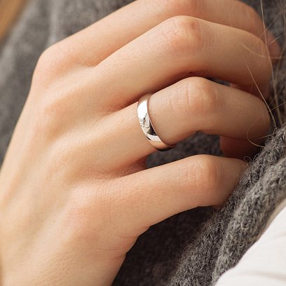 Золотое обручальное кольцо "Американка" (возможна гравировка) обр00167 №6