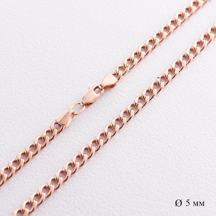 Золотая цепочка плетение панцирное (5.0 мм) ц00191-5.0 от ювелирного магазина Оникс