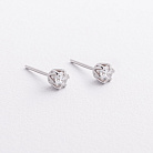 Золоті сережки - пусети з діамантами сб0347di от ювелирного магазина Оникс