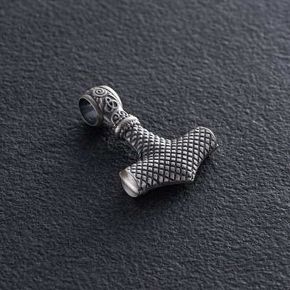 Срібна підвіска "Молот Тора" 133241 №5