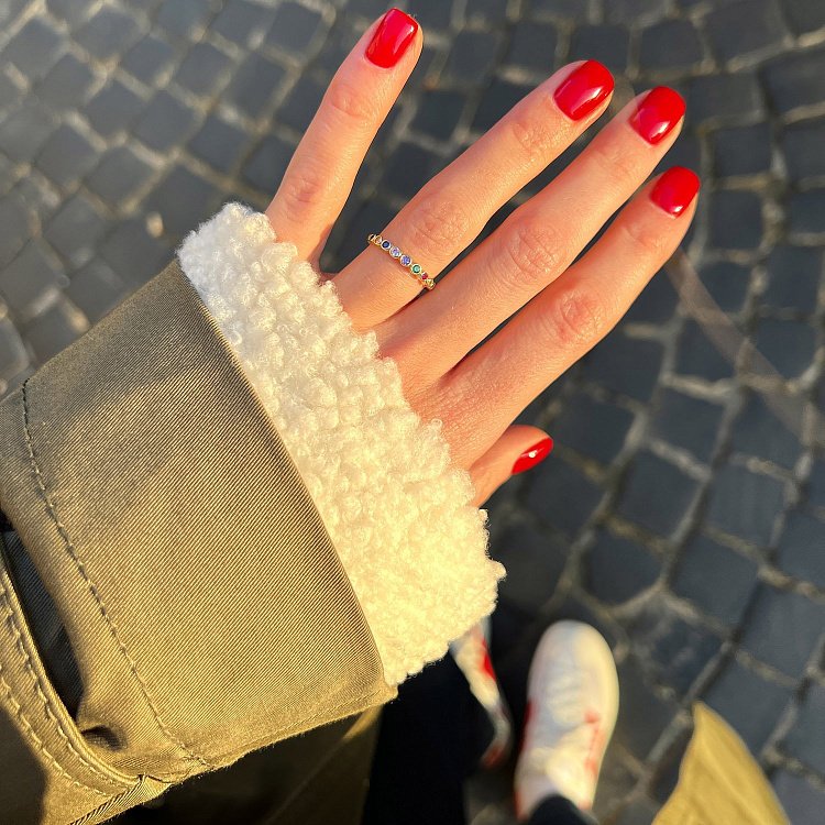 Каблучка з різнокольоровими фіанітами (жовто золото) к07196 від ювелірного магазину Онікс - 3