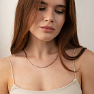 Кольє "Gisele" у червоному золоті (снейк - 3.5 мм) ц00321-3.5 от ювелирного магазина Оникс - 3