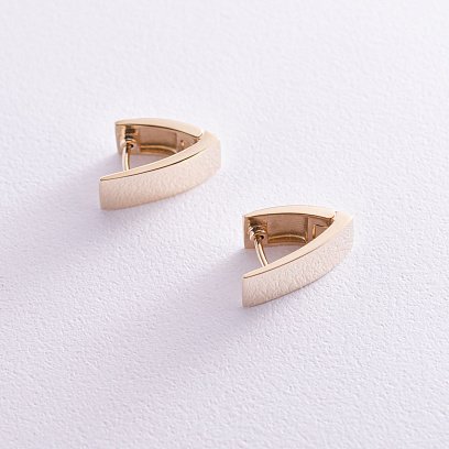 Серьги "Безупречность" в желтом золоте с07000 №6