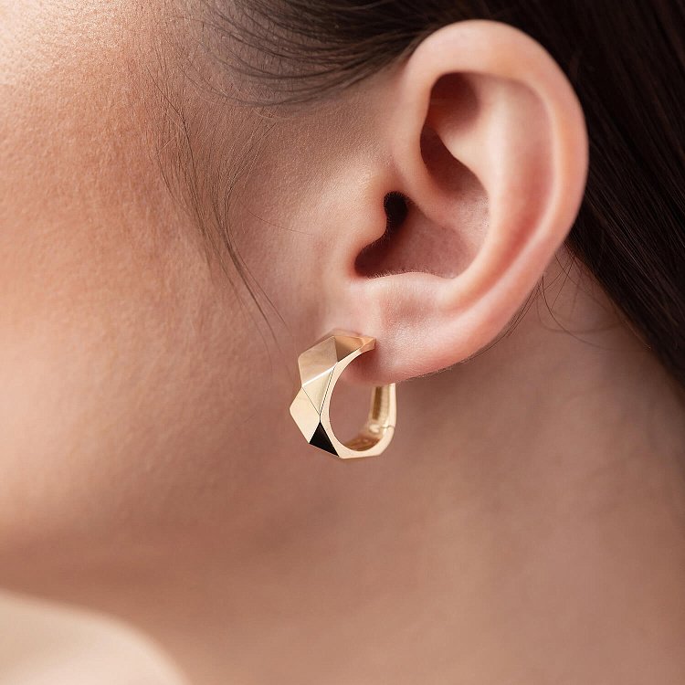 Сережки "Досконалість" у жовтому золоті с08137 від ювелірного магазину Онікс - 4