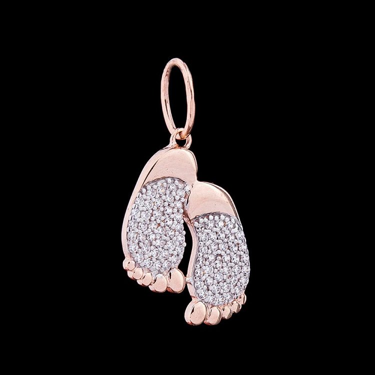 Золота підвіска "Ніжки немовляти" п02543 від ювелірного магазину Онікс