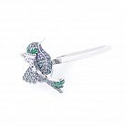 Серебряное кольцо "Птичка" (фианит) 112149 от ювелирного магазина Оникс - 1