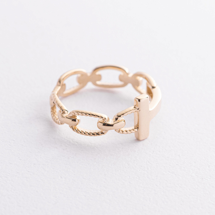 Кольцо "Tiana" в желтом золоте к08350 от ювелирного магазина Оникс