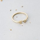 Золотое кольцо в стиле минимализм к05486 от ювелирного магазина Оникс - 6