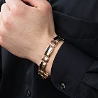 Чоловічий золотий браслет (гематит) б05269 от ювелирного магазина Оникс - 3