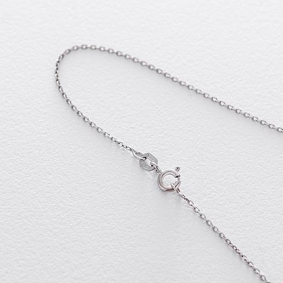 Серебряное колье с синтетическим кварцем 18858 №7