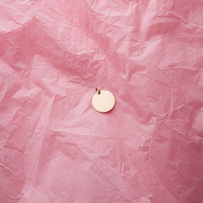 Кулон для гравіювання в жовтому золоті (17 мм) п03435 №8